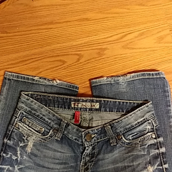 BKE Stella boot stretch Factory distressed jeans - Picture 6 of 8